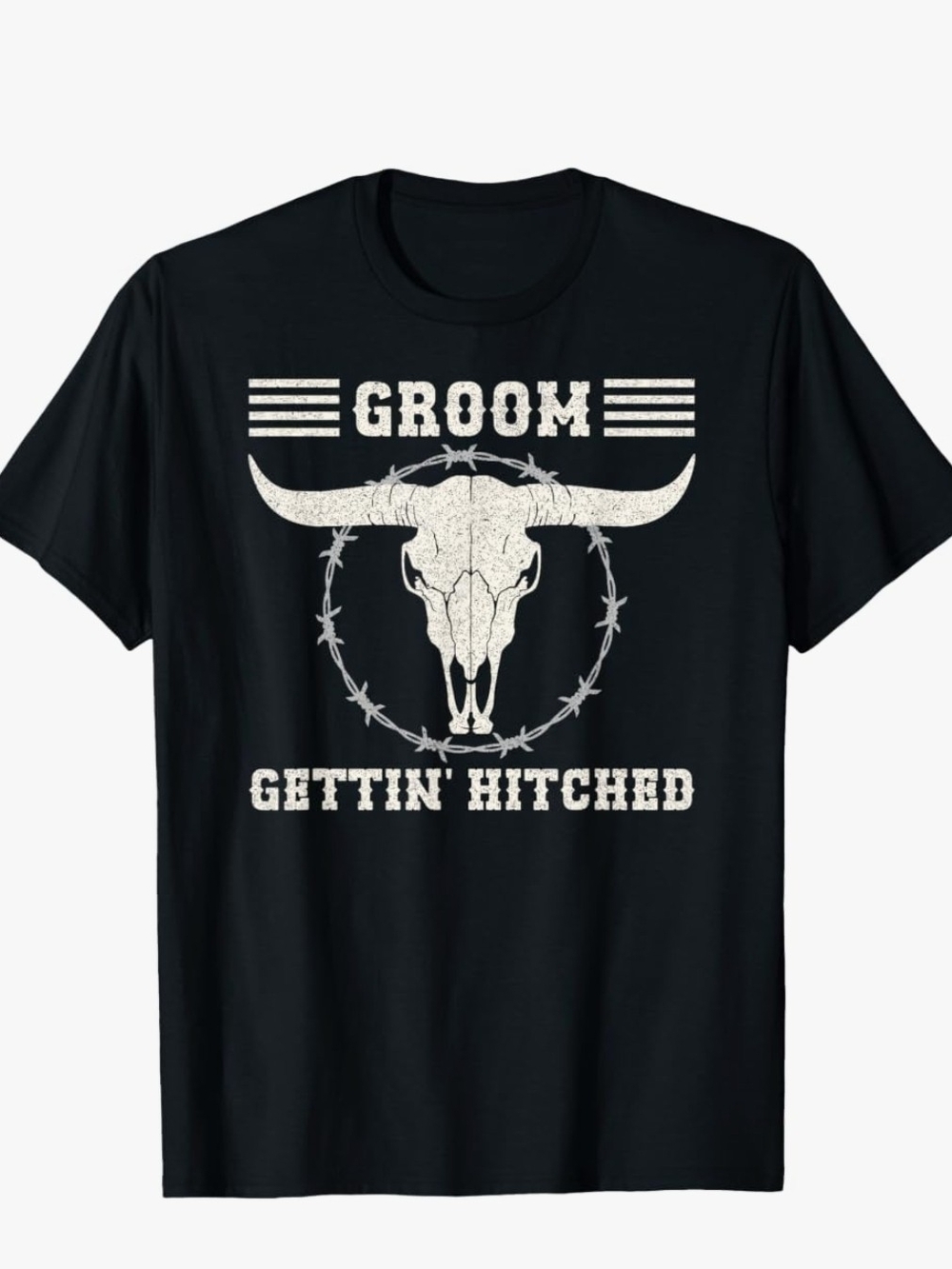 Groom Gettin' Hitched Black Graphic Tee